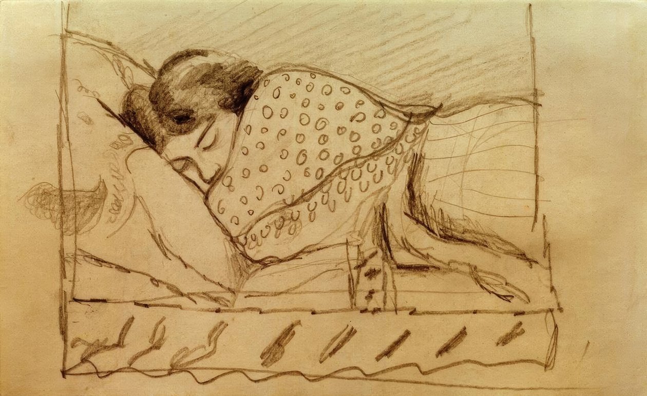 Elisabeth, schlafend von August Macke