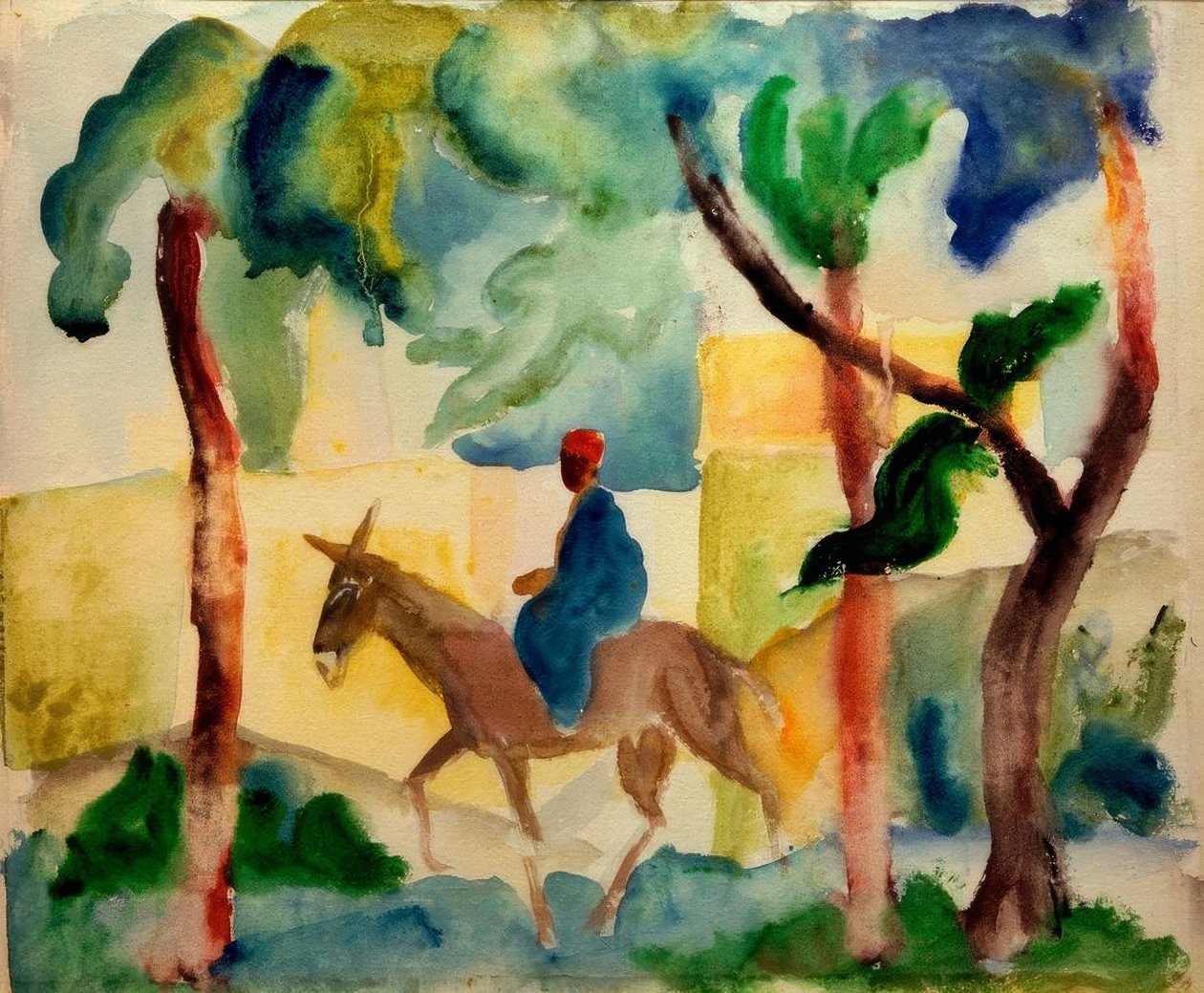 Eselsreiter von August Macke