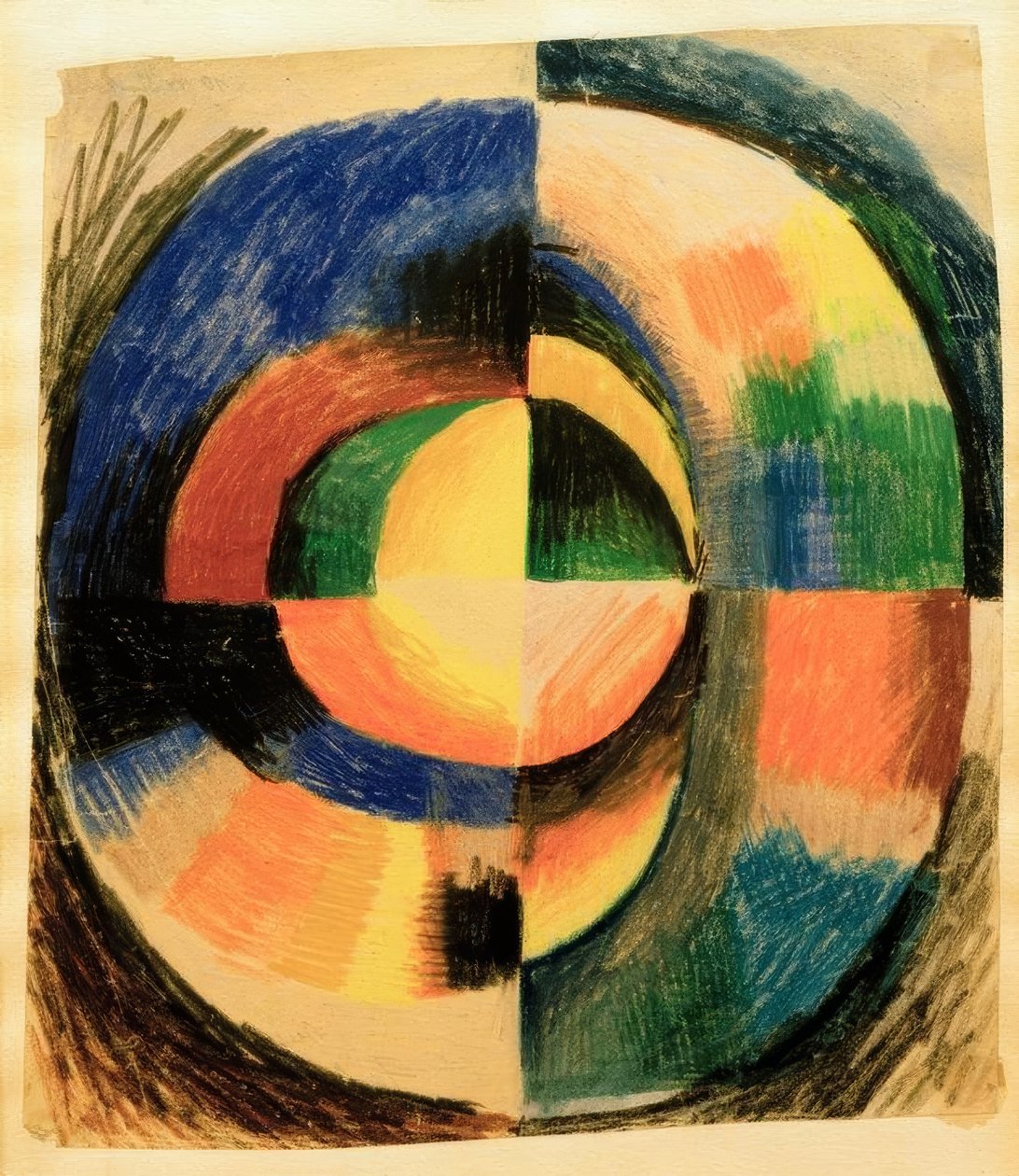 Farbenkreis II (groß) von August Macke