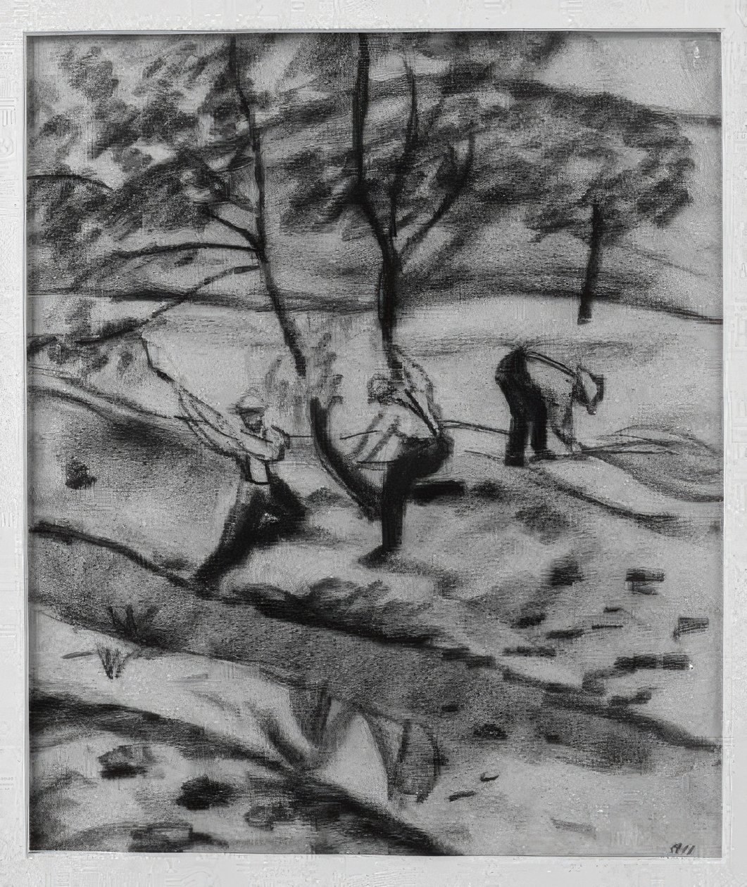 Holzfäller in Kandern von August Macke