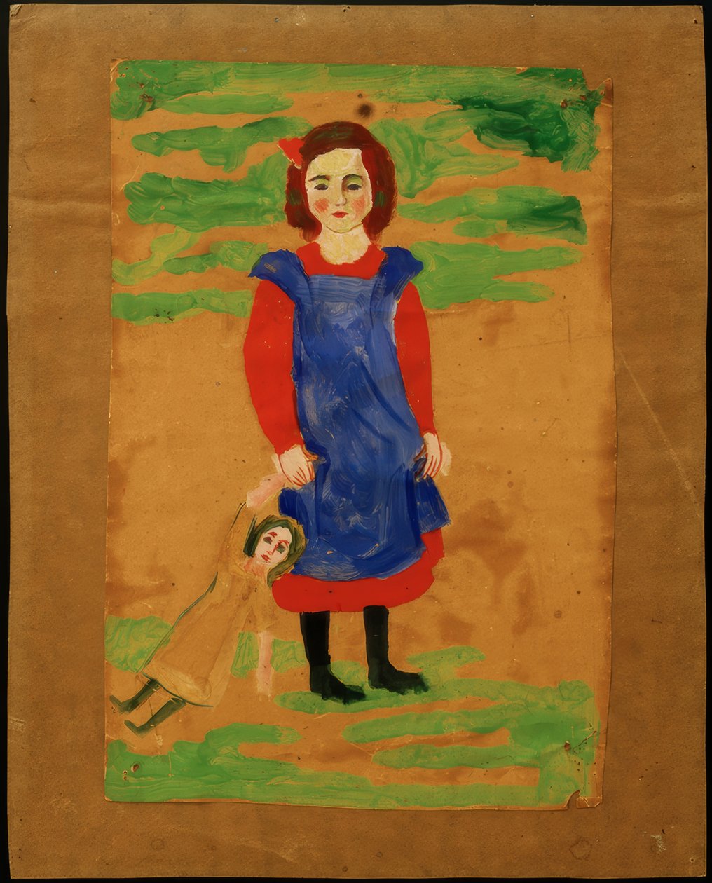 Kind mit Puppe von August Macke