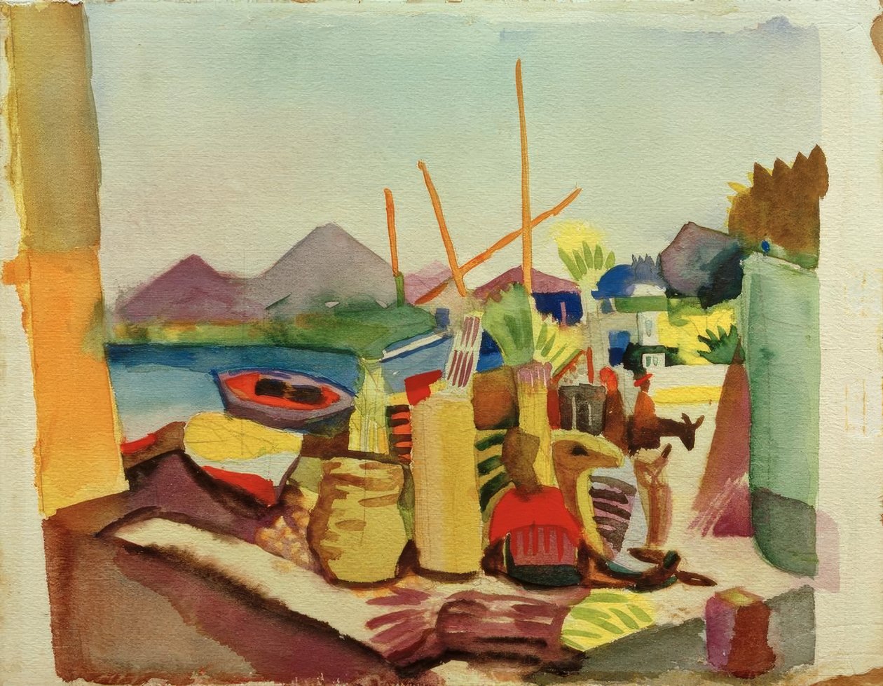Landschaft bei Hammamet von August Macke