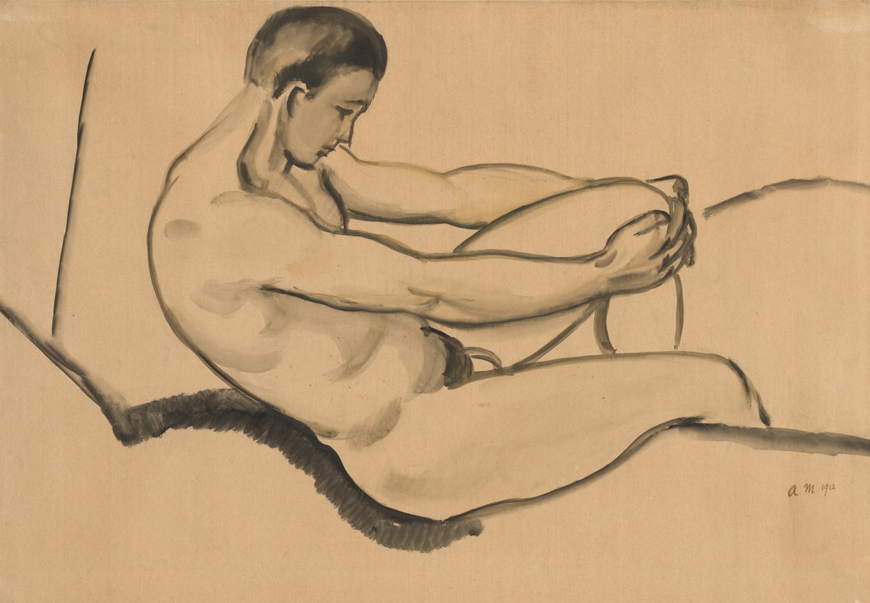 Männlicher Akt von August Macke