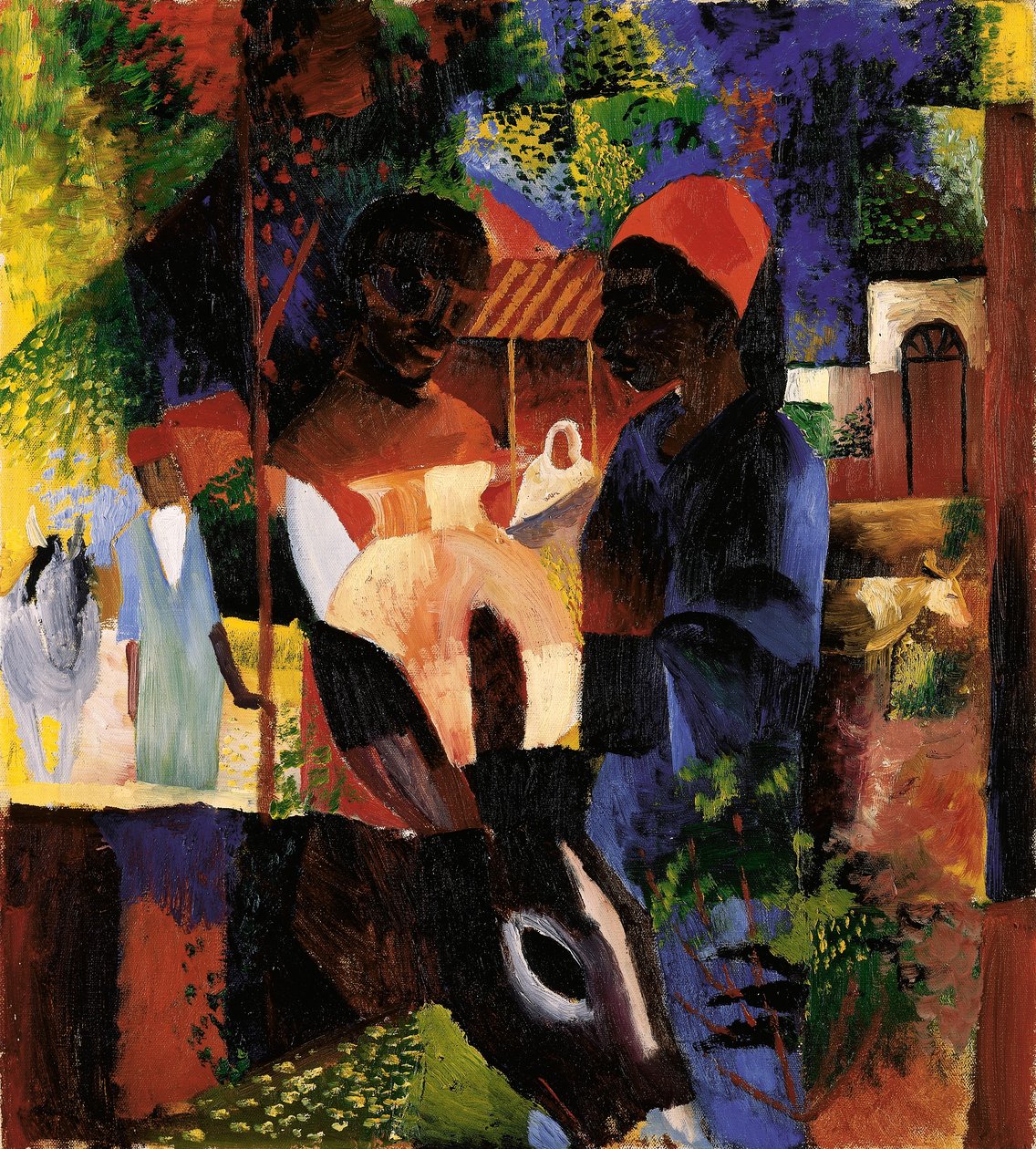 Markt in Tunis von August Macke