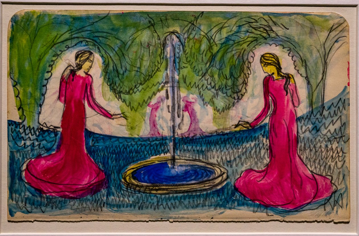 Reigen am Brunnen von August Macke