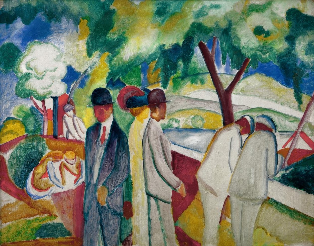 Spaziergänger von August Macke