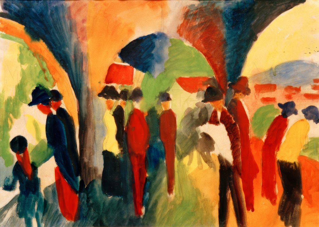 Spaziergänger von August Macke