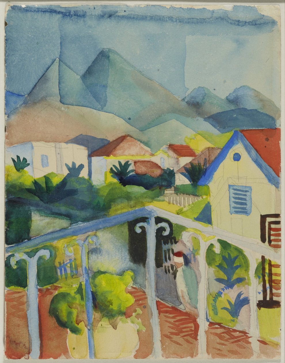St. Germain bei Tunis von August Macke