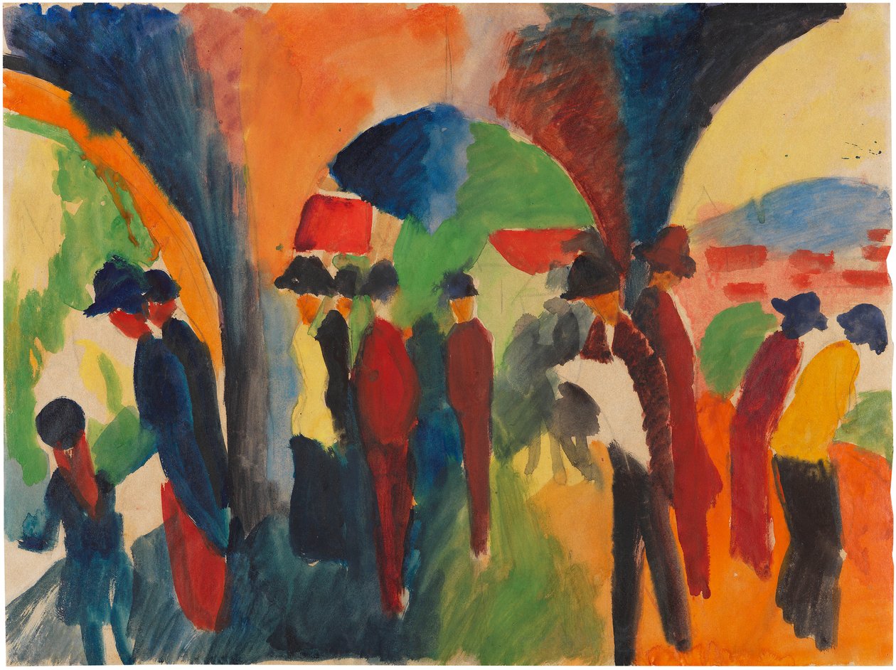 Unter den Thuner Arkaden, 1913 von August Macke