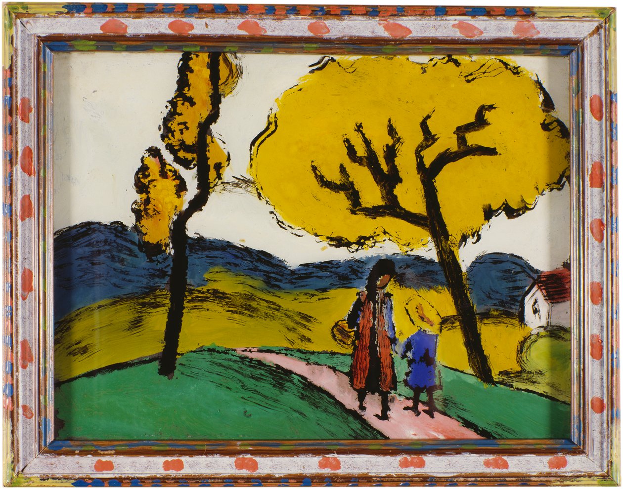 Zwei Mädchen in Landschaft von August Macke