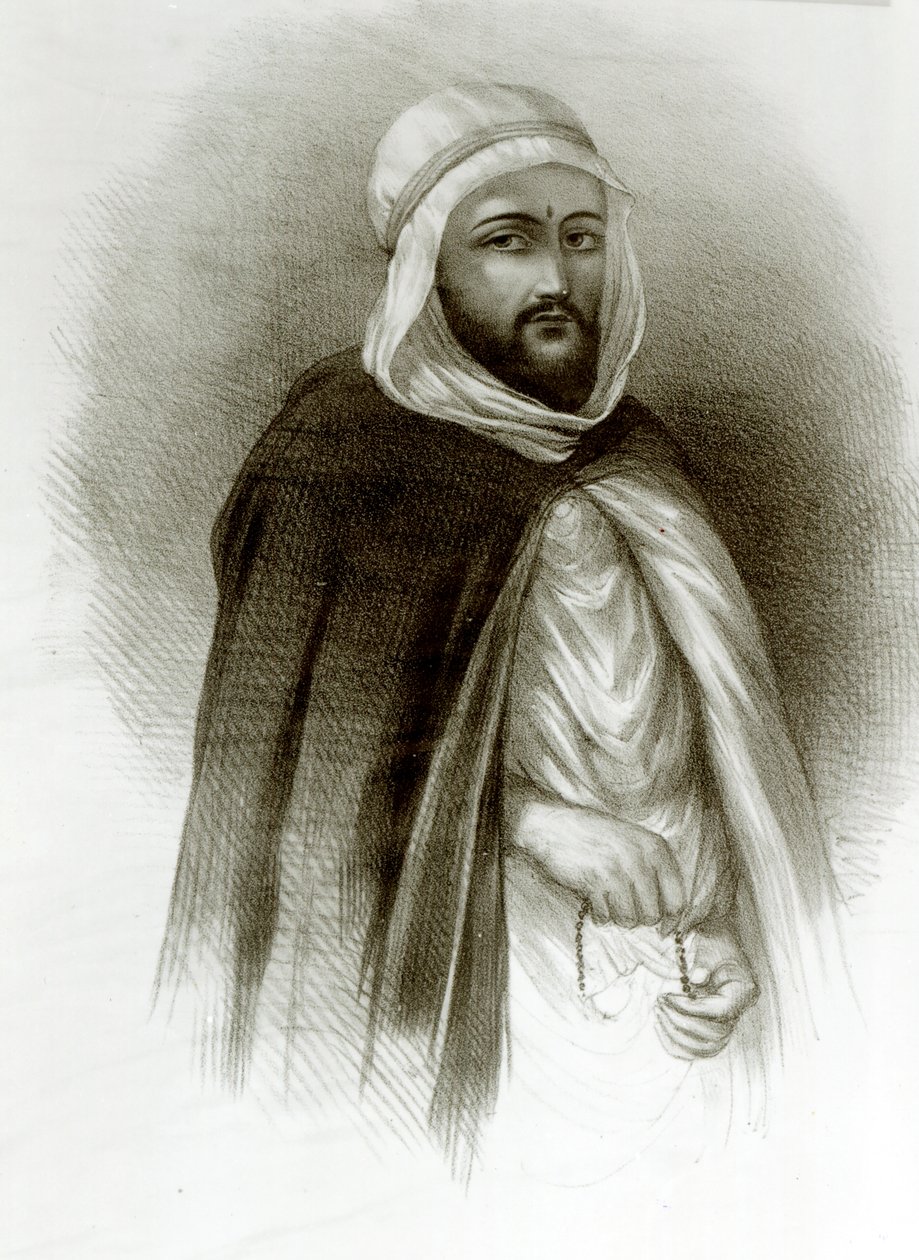 Porträt von Abd El-Kader von Auguste Bry