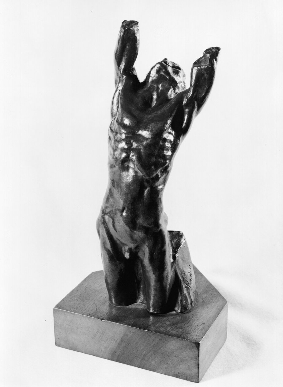 Verzweifelter Jugendlicher oder Narziss, 1885-90 von Auguste Rodin