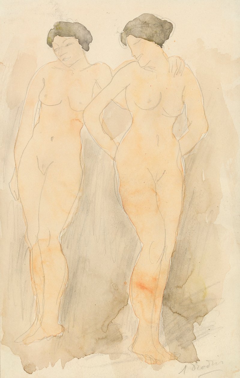 Zwei stehende Figuren von Auguste Rodin