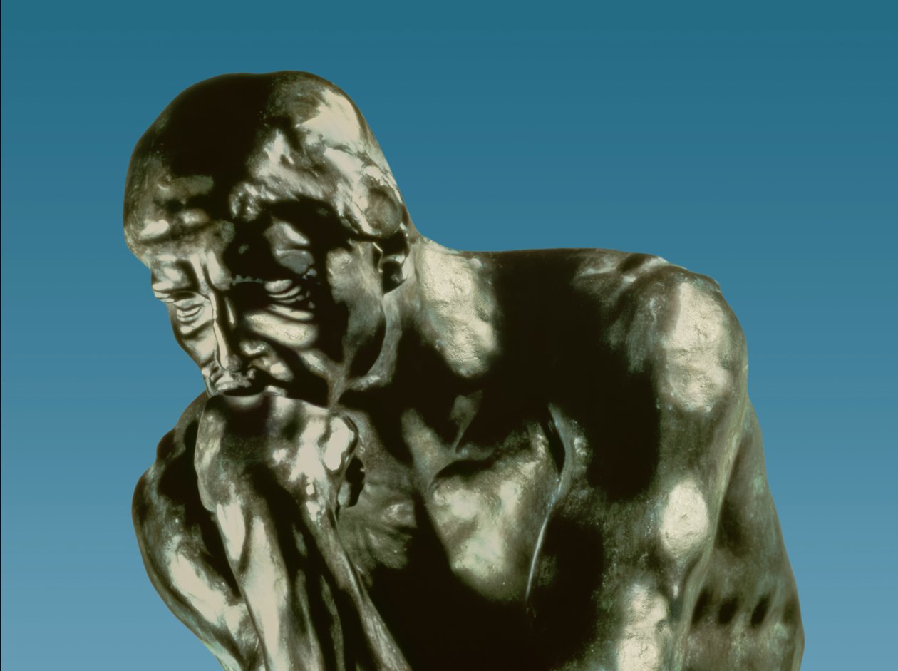 Der Denker (Detail) von Auguste Rodin