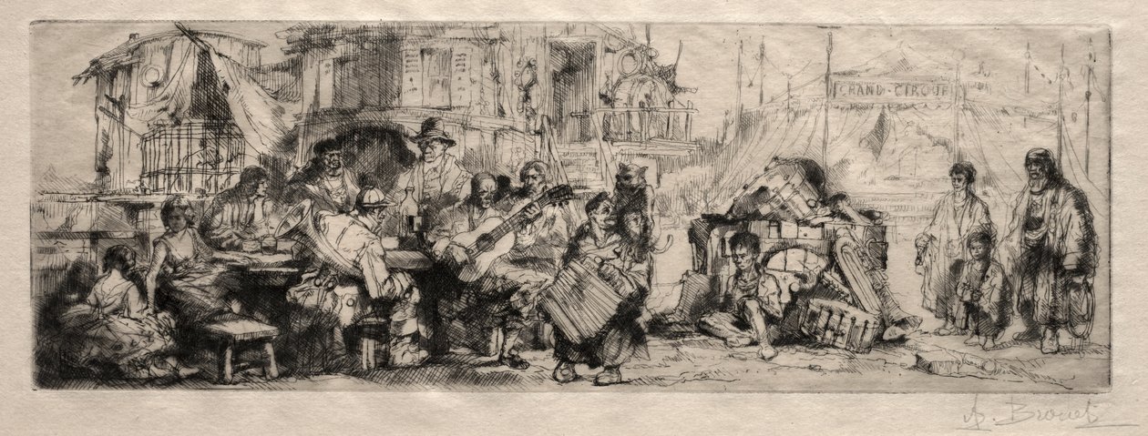 Wanderzirkus von Auguste Brouet