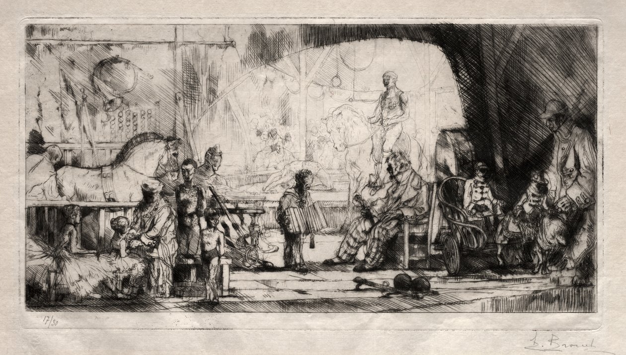 Der Pinder-Zirkus von Auguste Brouet