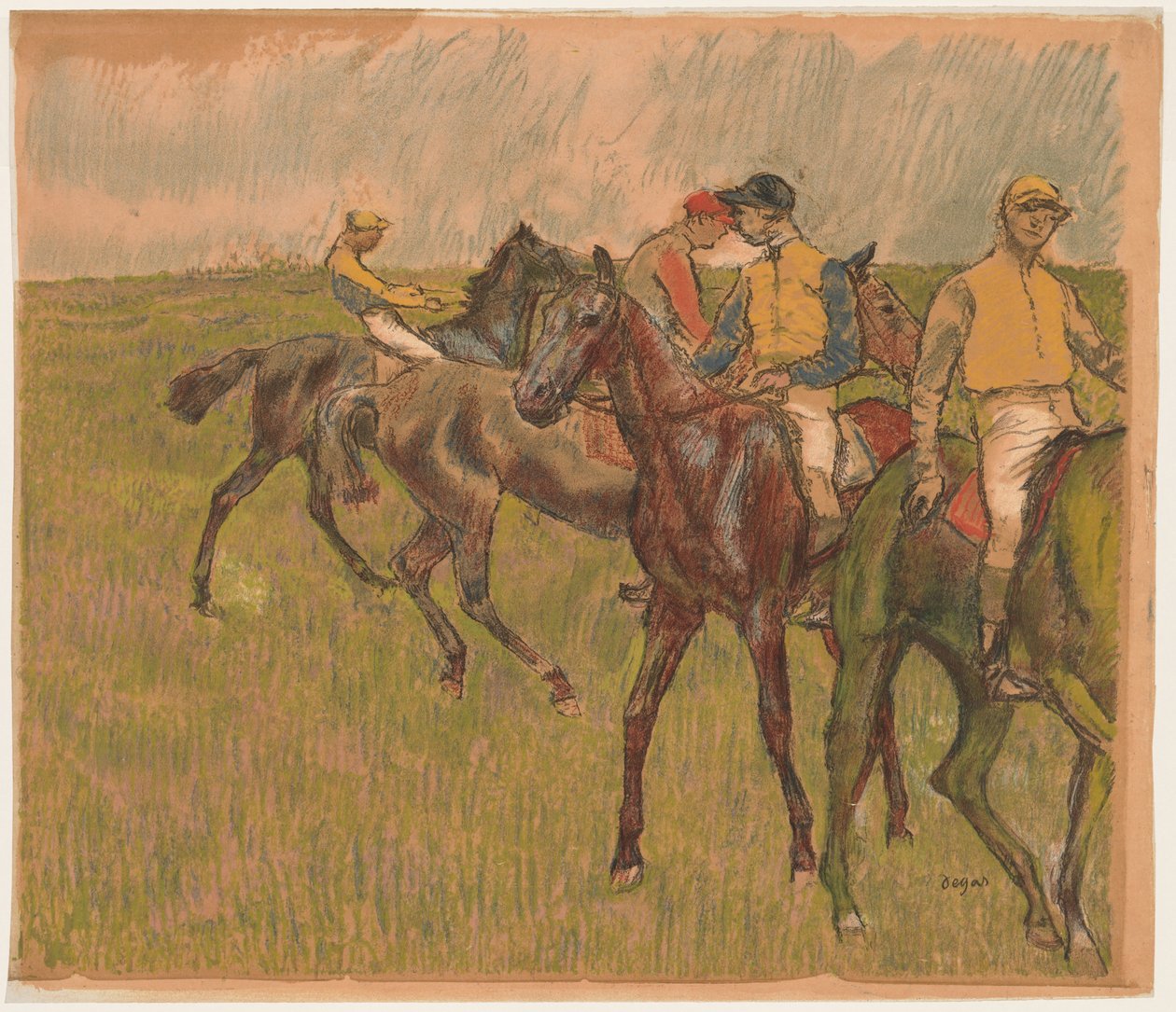 Rennpferde von Auguste Clot