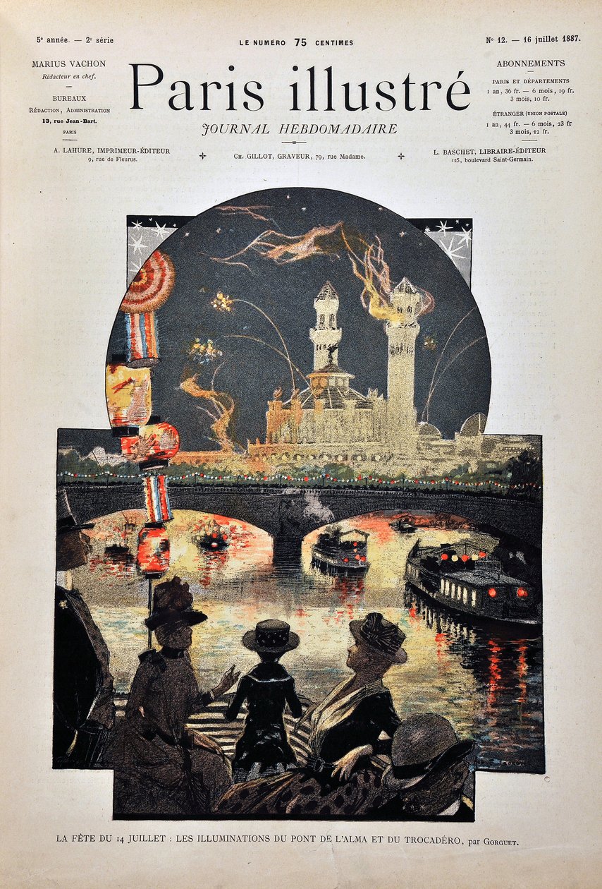 Das Fest am 14. Juli von Auguste Francois Gorguet