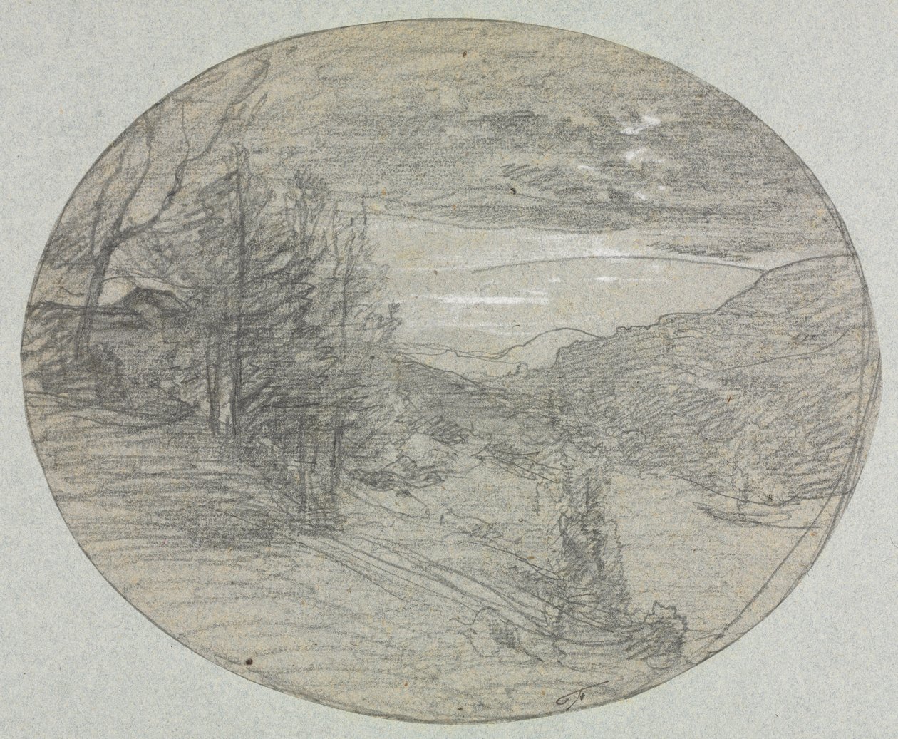 Landschaft von Auguste Francois Ravier