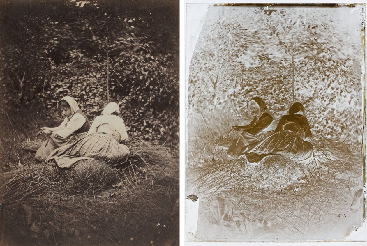 Zwei sitzende Bäuerinnen von Auguste Giraudon