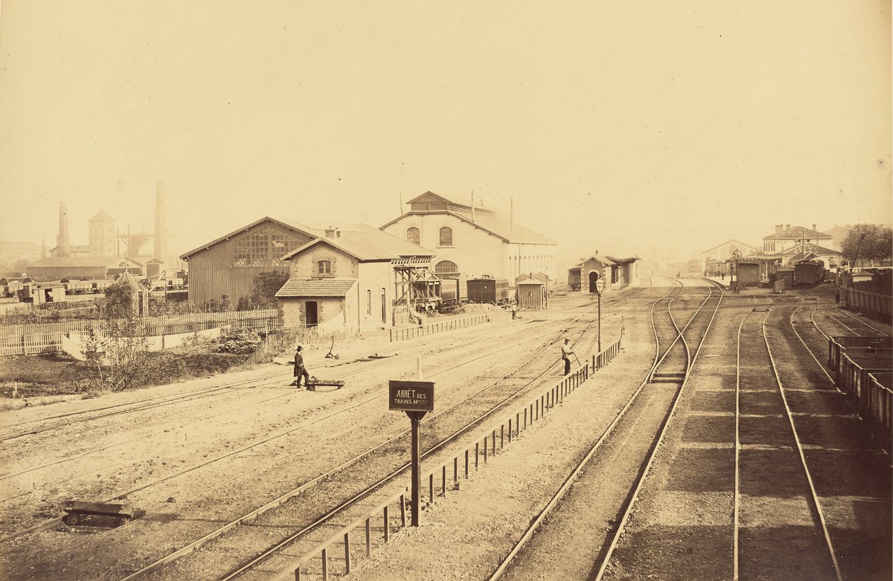 Bahnhof von Givors, Gesamtansicht von Auguste Hippolyte Collard