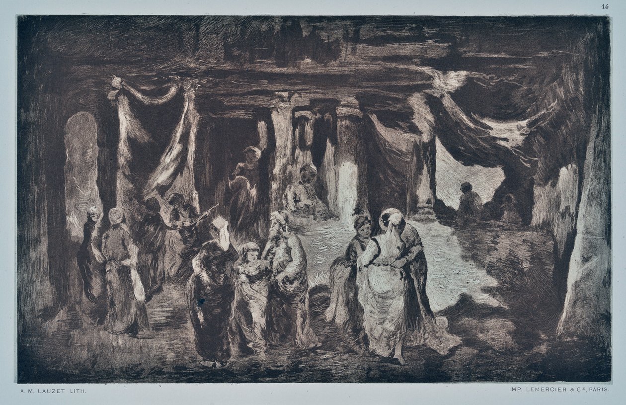 Basar im Orient von Auguste Lauzet