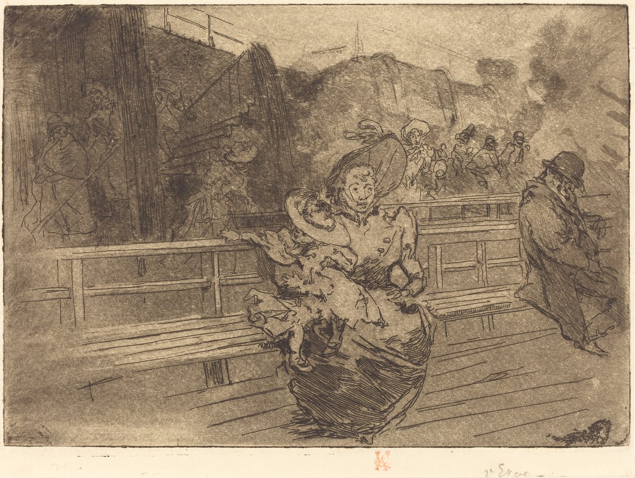Abfahrt nach Greenwich (Depart pour Greenwich) von Auguste Lepere