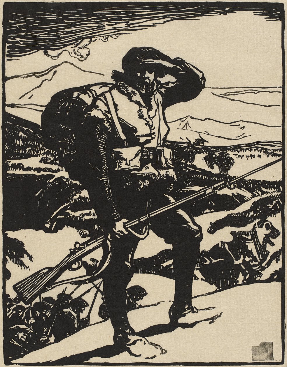 Blick auf die Rheinebene von Auguste Lepere