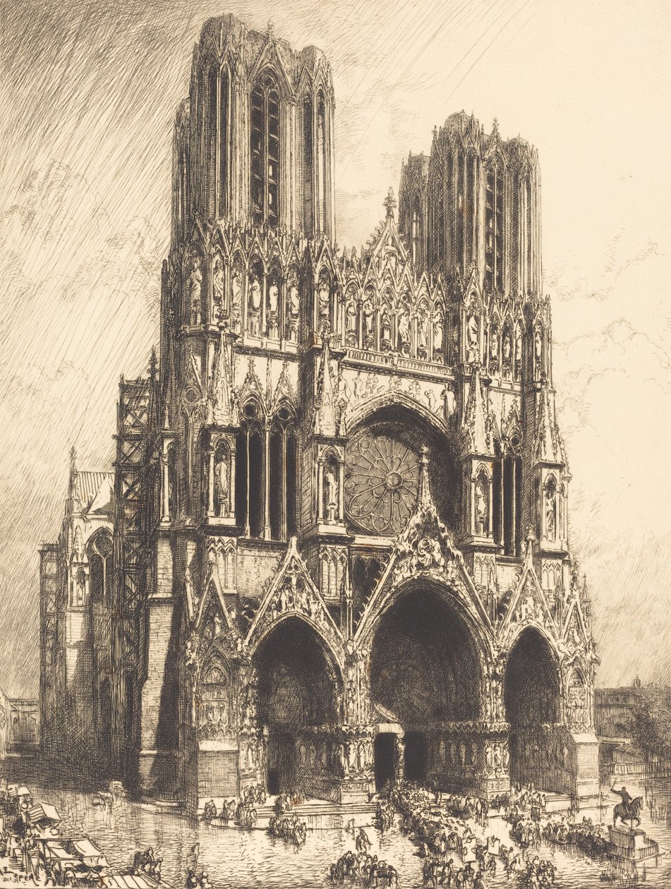 Kathedrale von Reims, 1911 von Auguste Lepere