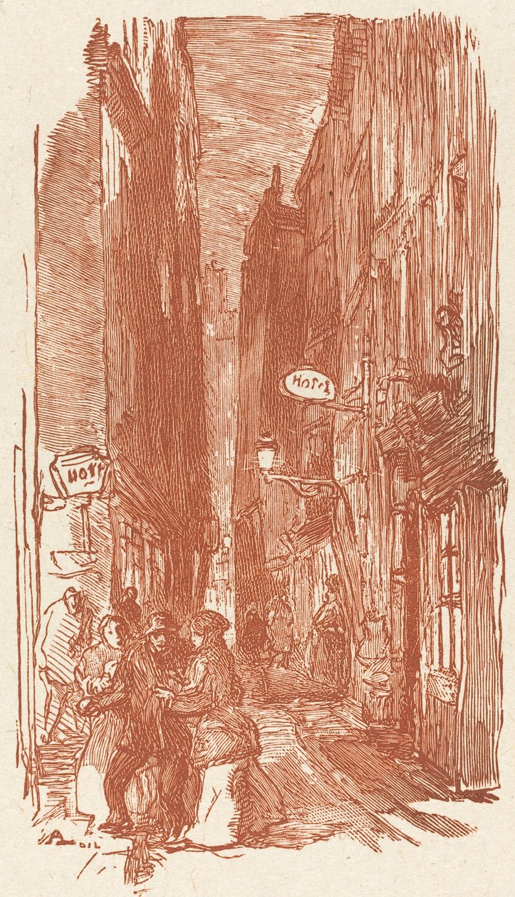 Rue Saint-Severin, veröffentlicht 1901 von Auguste Lepere