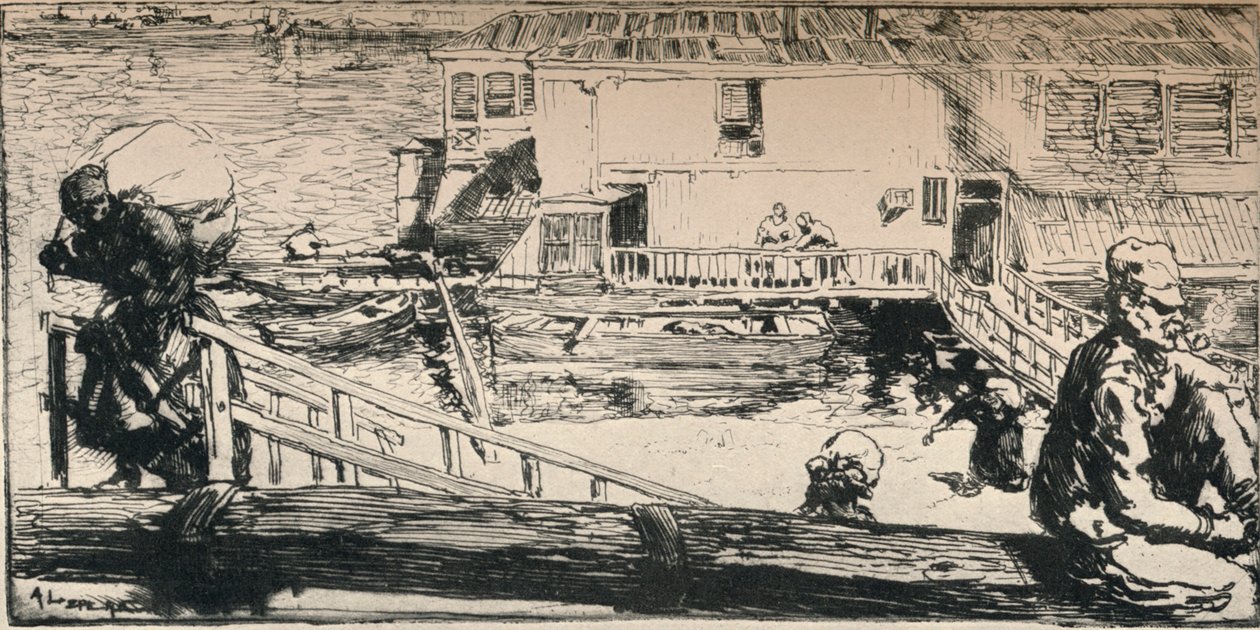 Waschboot, 1915 von Auguste Louis Lepère