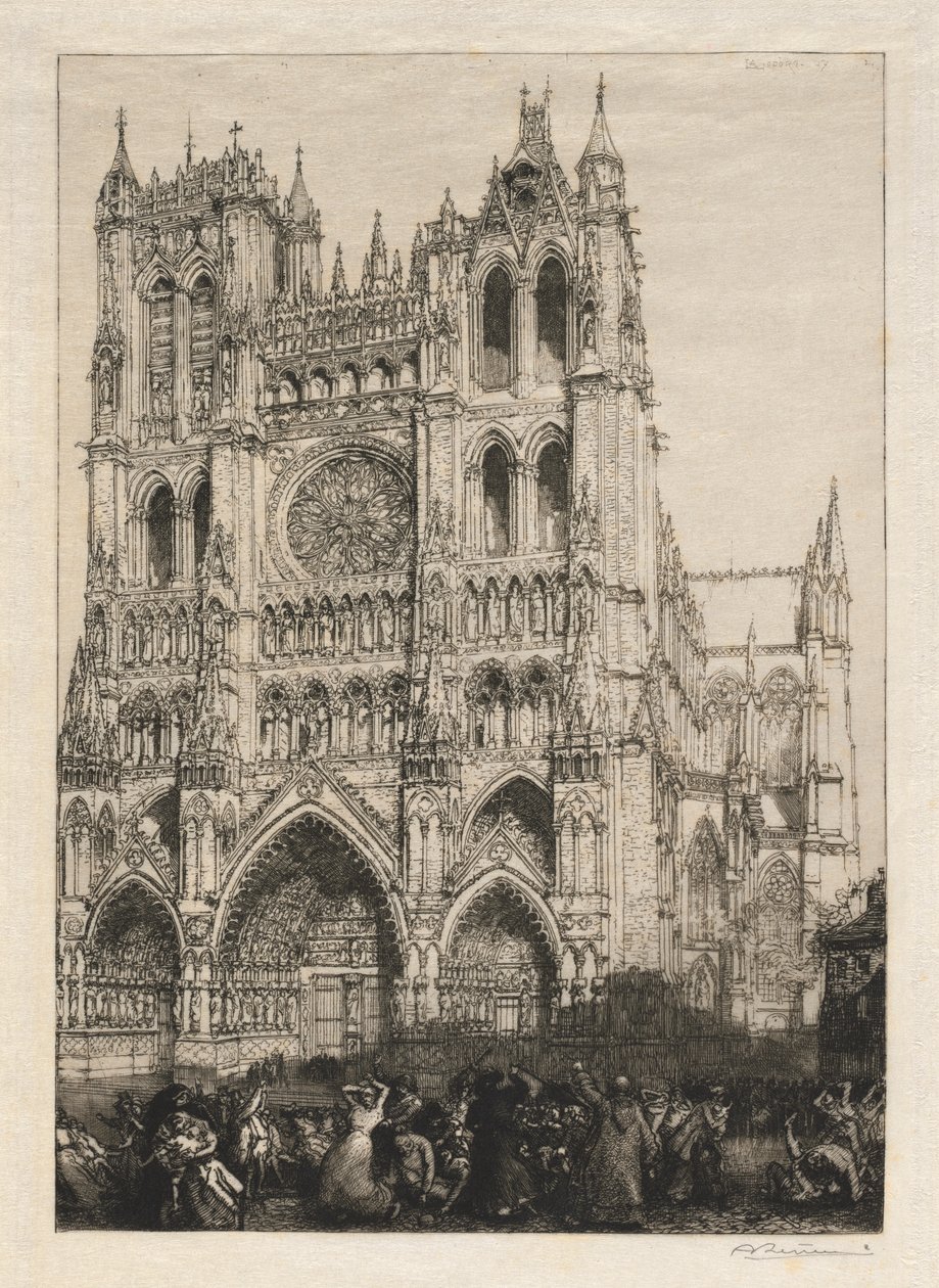Kathedrale von Amiens, Inventartag, 1887 von Auguste Louis Lepère