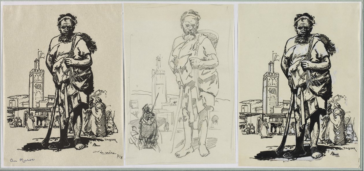 In Marokko, 1914 von Auguste Louis Lepère