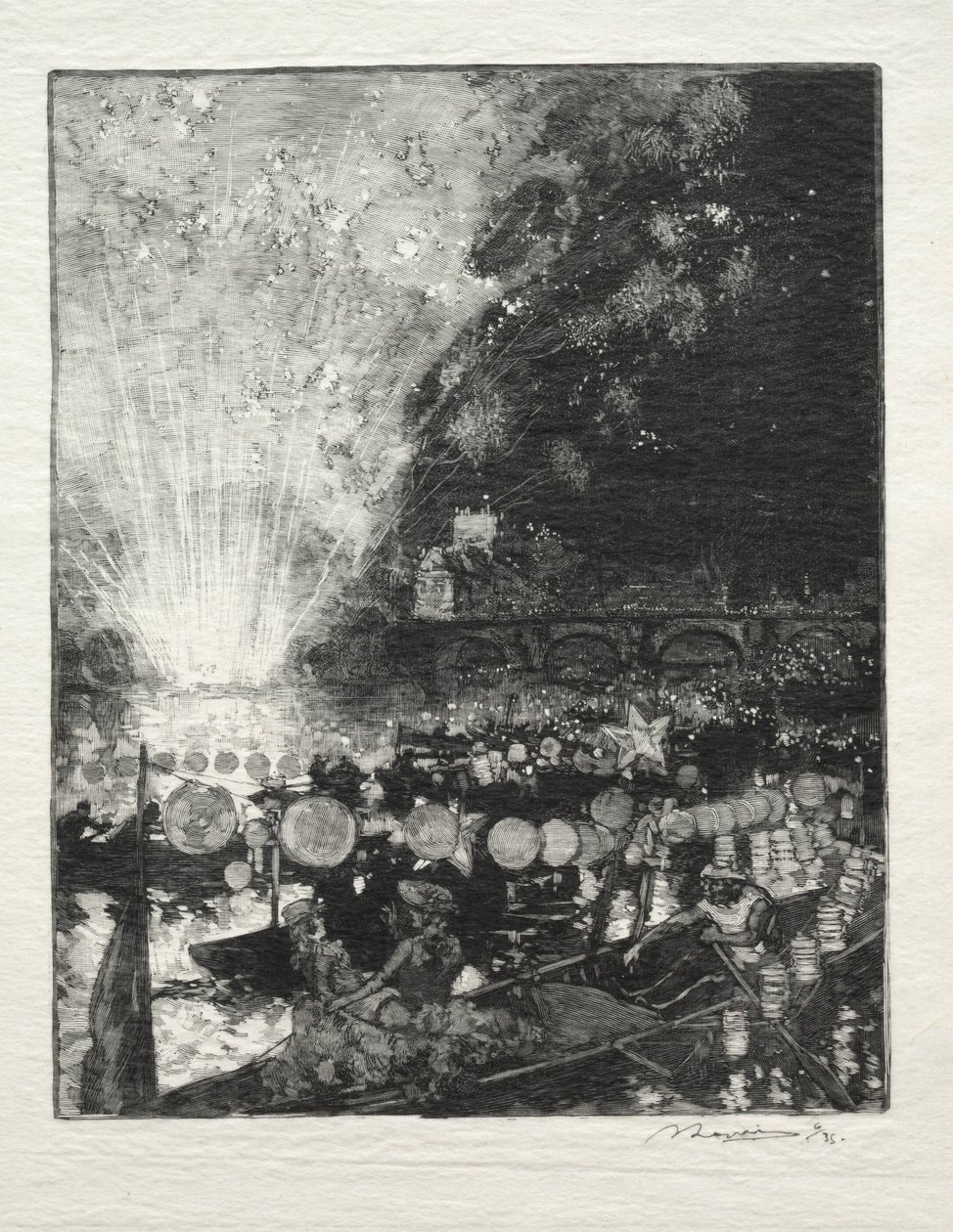 Fête Vénitienne von Auguste Louis Lepère