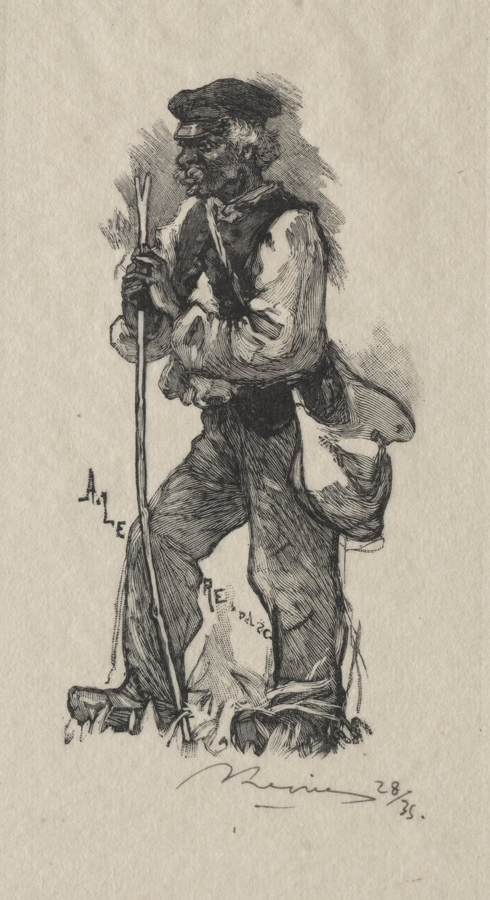 Der Schlangenfänger von Auguste Louis Lepère
