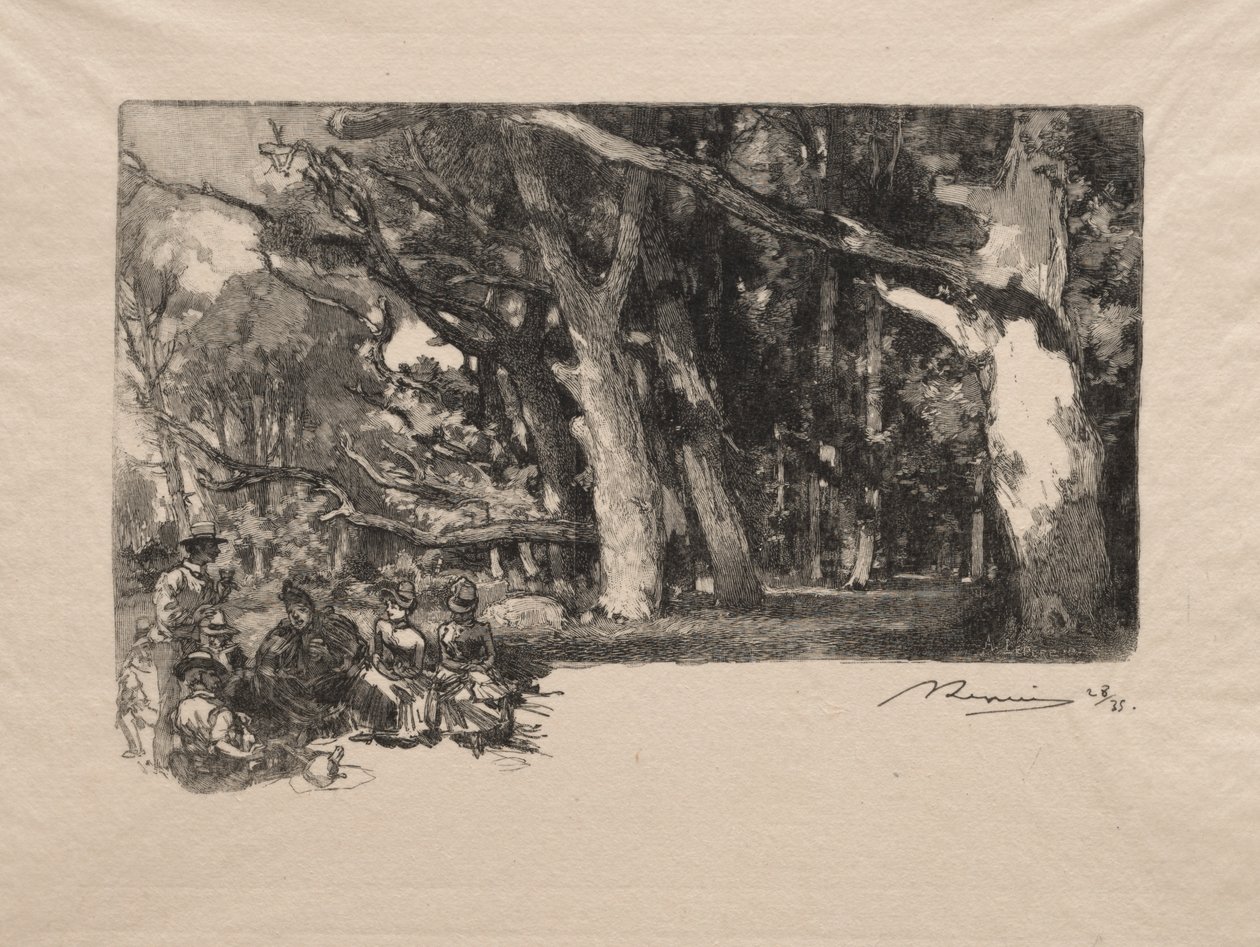 Mittag im Wald von Auguste Louis Lepère
