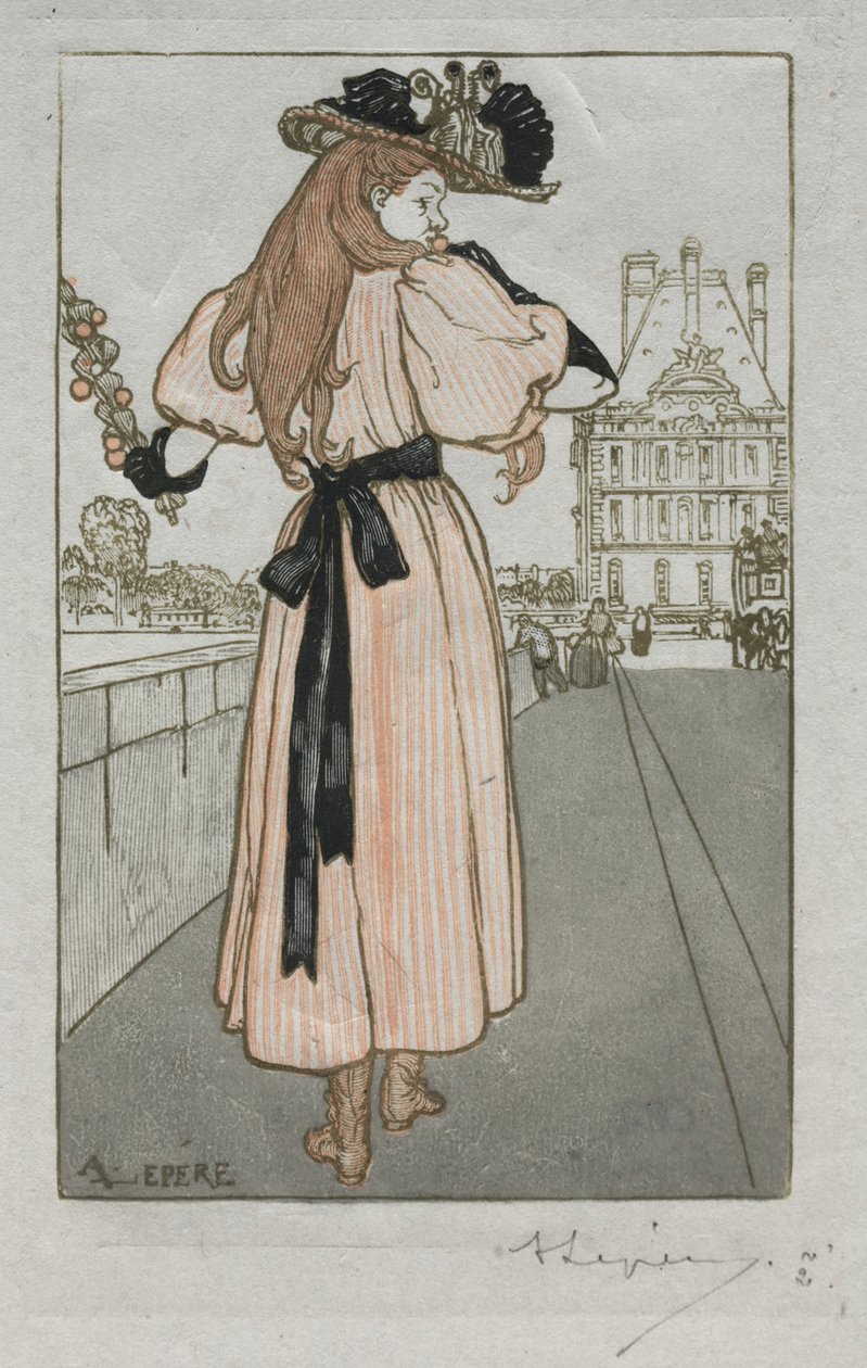 Pariser Almanach, 1897: Frühling, 1897 von Auguste Louis Lepère