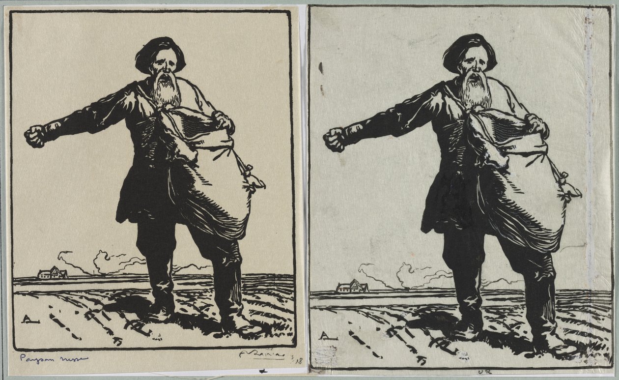 Russischer Bauer, 1914 von Auguste Louis Lepère