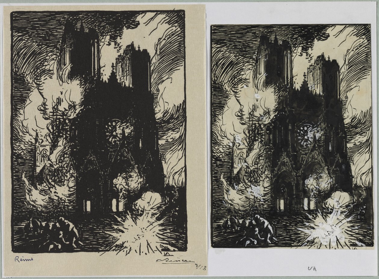 Reims, 1914 von Auguste Louis Lepère