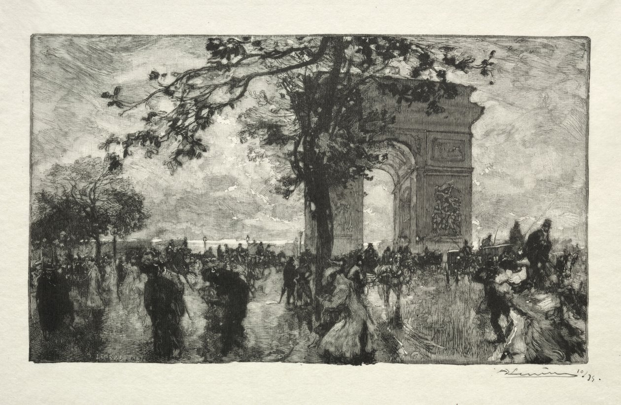 Rückkehr aus dem Wald von Auguste Louis Lepère