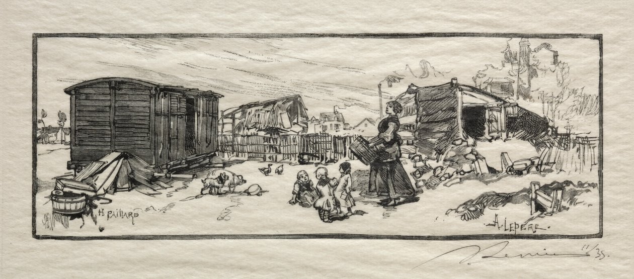 Das Kutschenhaus (Le wagon-logement) von Auguste Louis Lepère