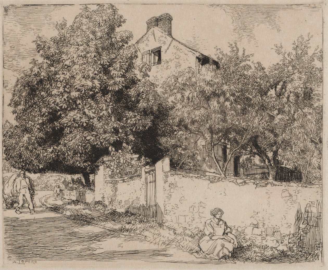 Das Haus von Madame B. von Auguste Louis Lepère