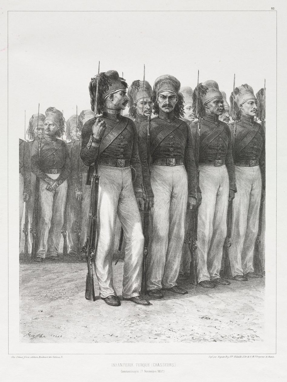 Türkische Infanterie, Jäger von Auguste Raffet
