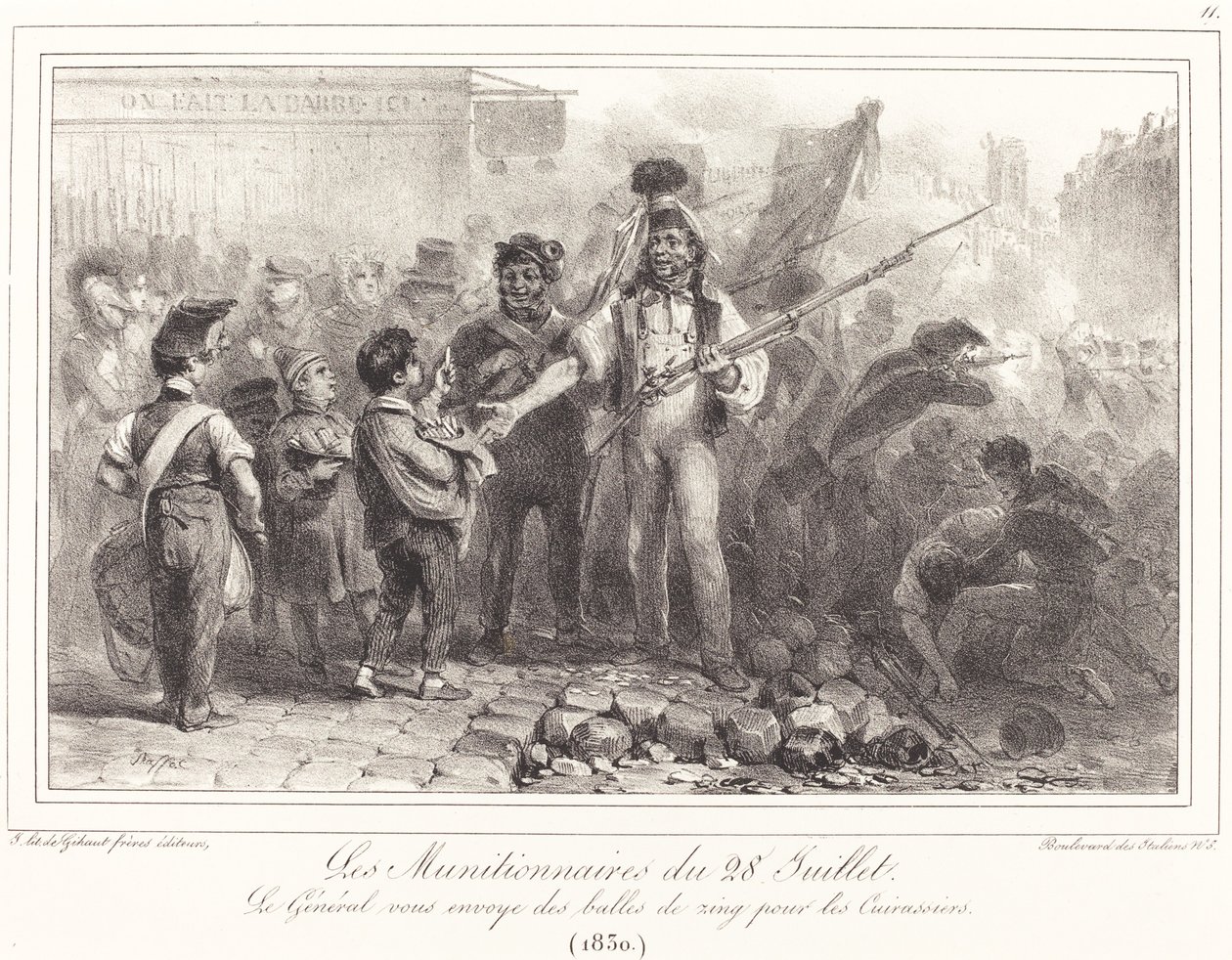 Die Munitionäre vom 28. Juli von Auguste Raffet