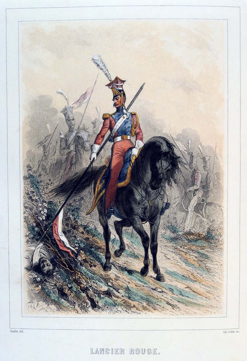 Roter Lanzenträger, 1859 von Auguste Raffet