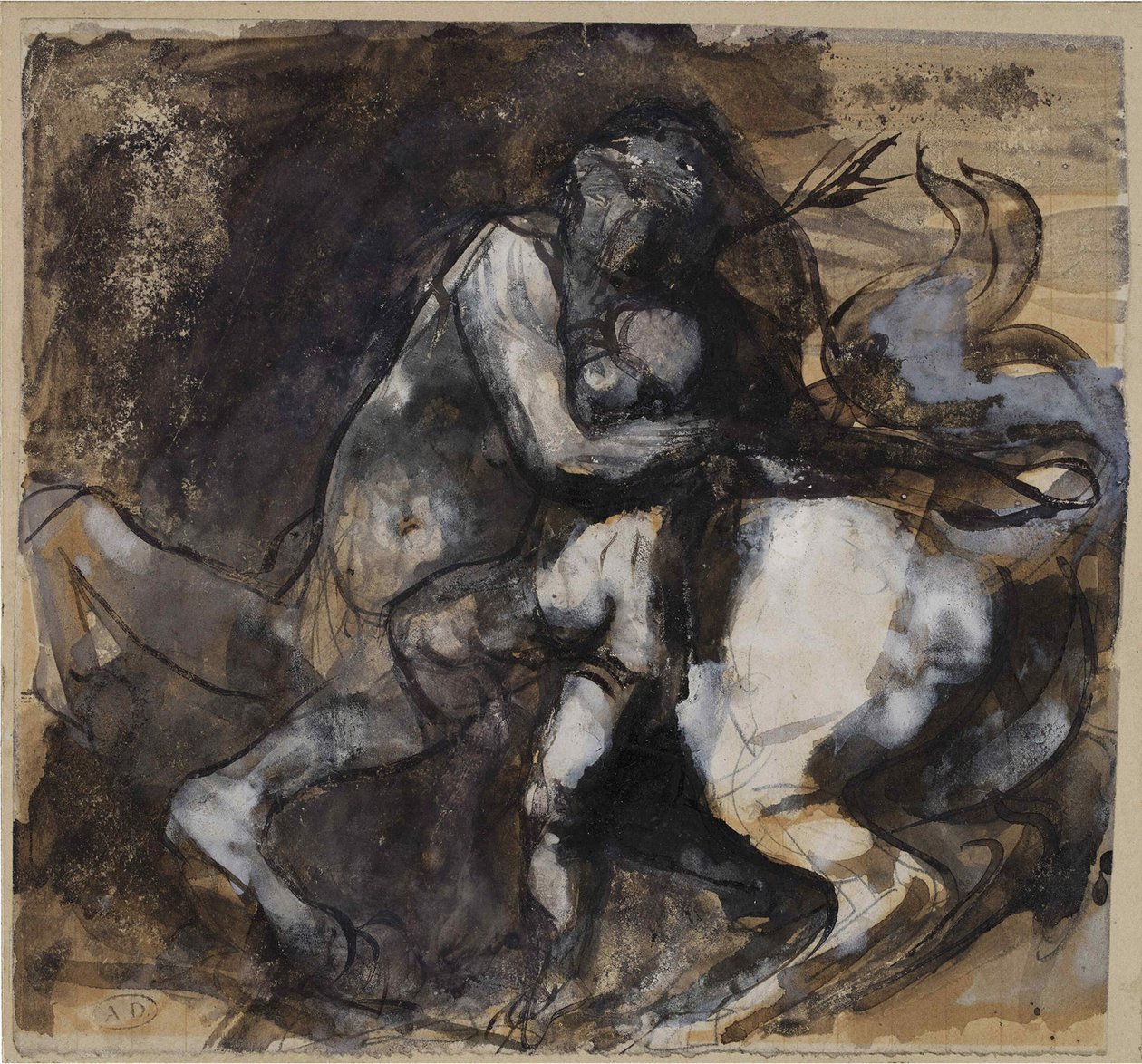 Zentaur und Kind, ca. 1890 von Auguste Rodin