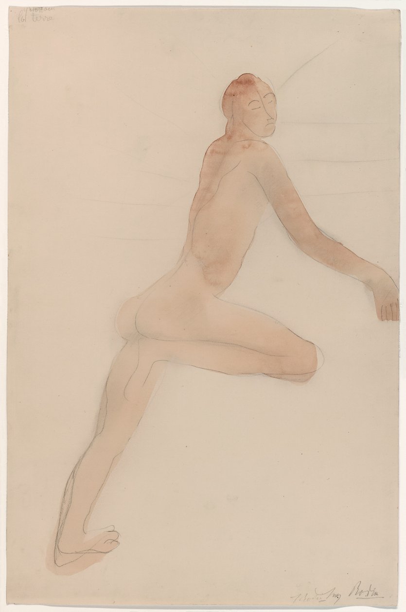 Die Erde verlassen von Auguste Rodin