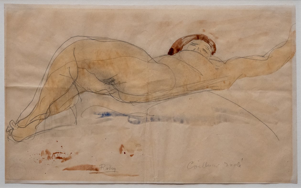 Liegender weiblicher Akt von Auguste Rodin