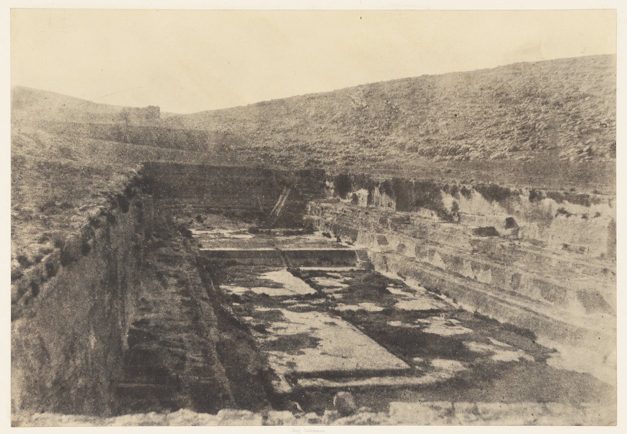 Jerusalem. Salomons Becken. Details von Auguste Salzmann