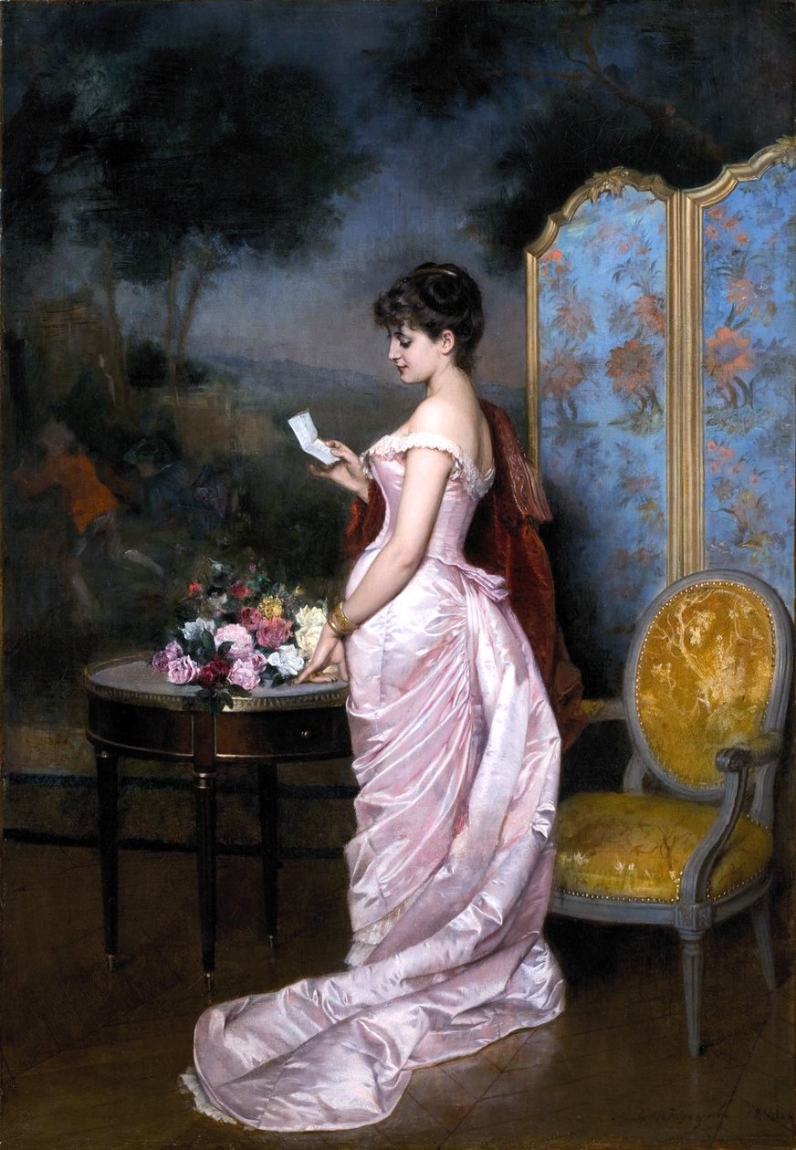 Der Liebesbrief von Auguste Toulmouche von Auguste Toulmouche